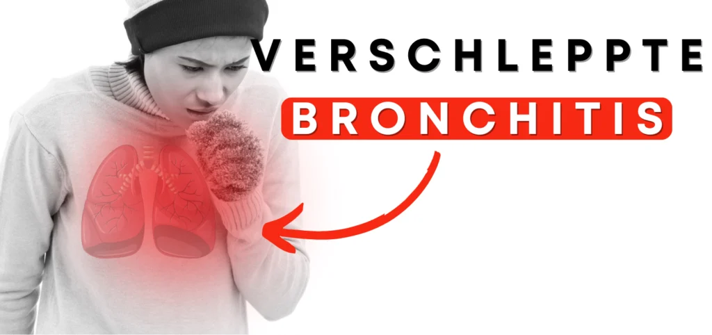 Frau mit einer verschleppte Bronchitis 